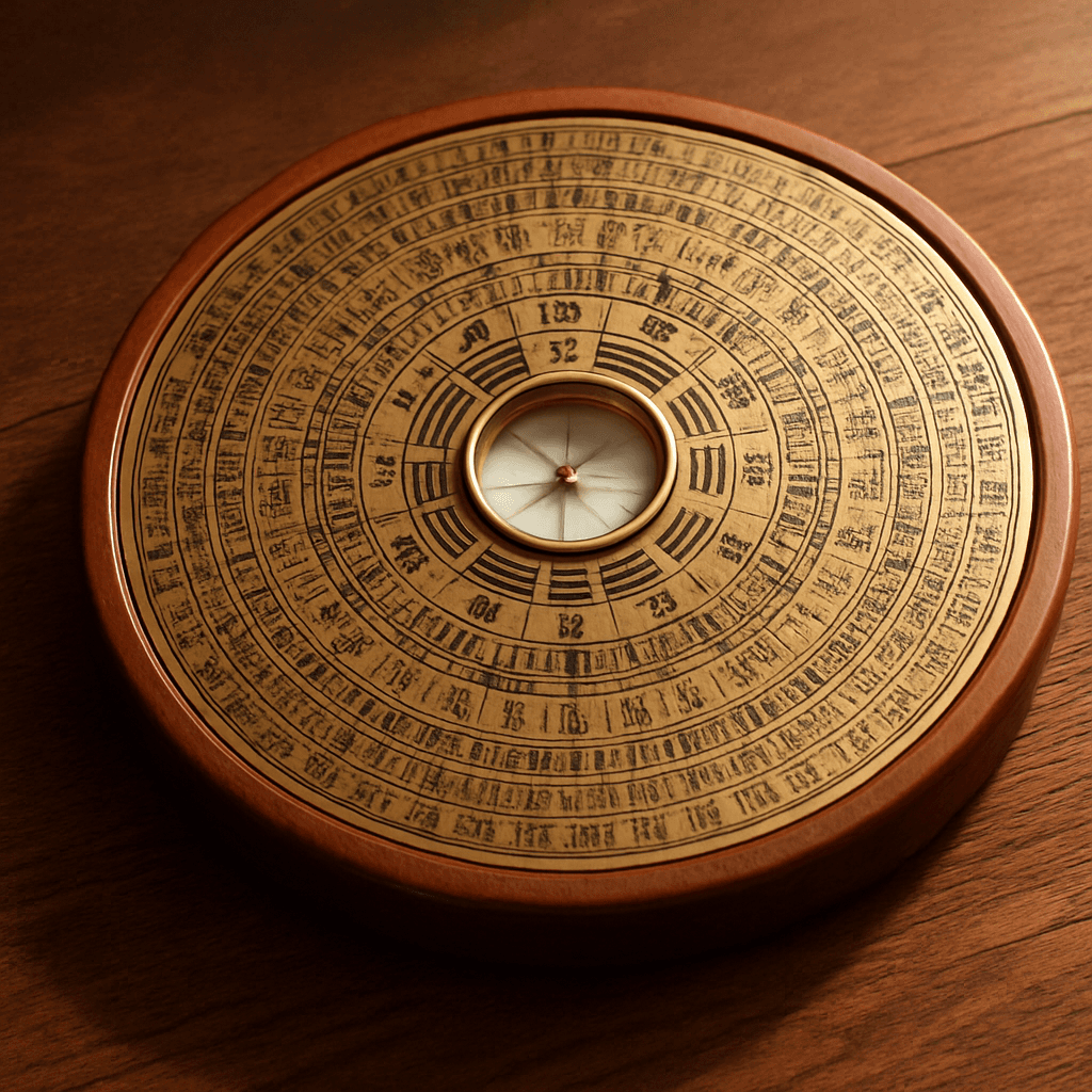 Phone compass held level at an open front door, away from the steel frame