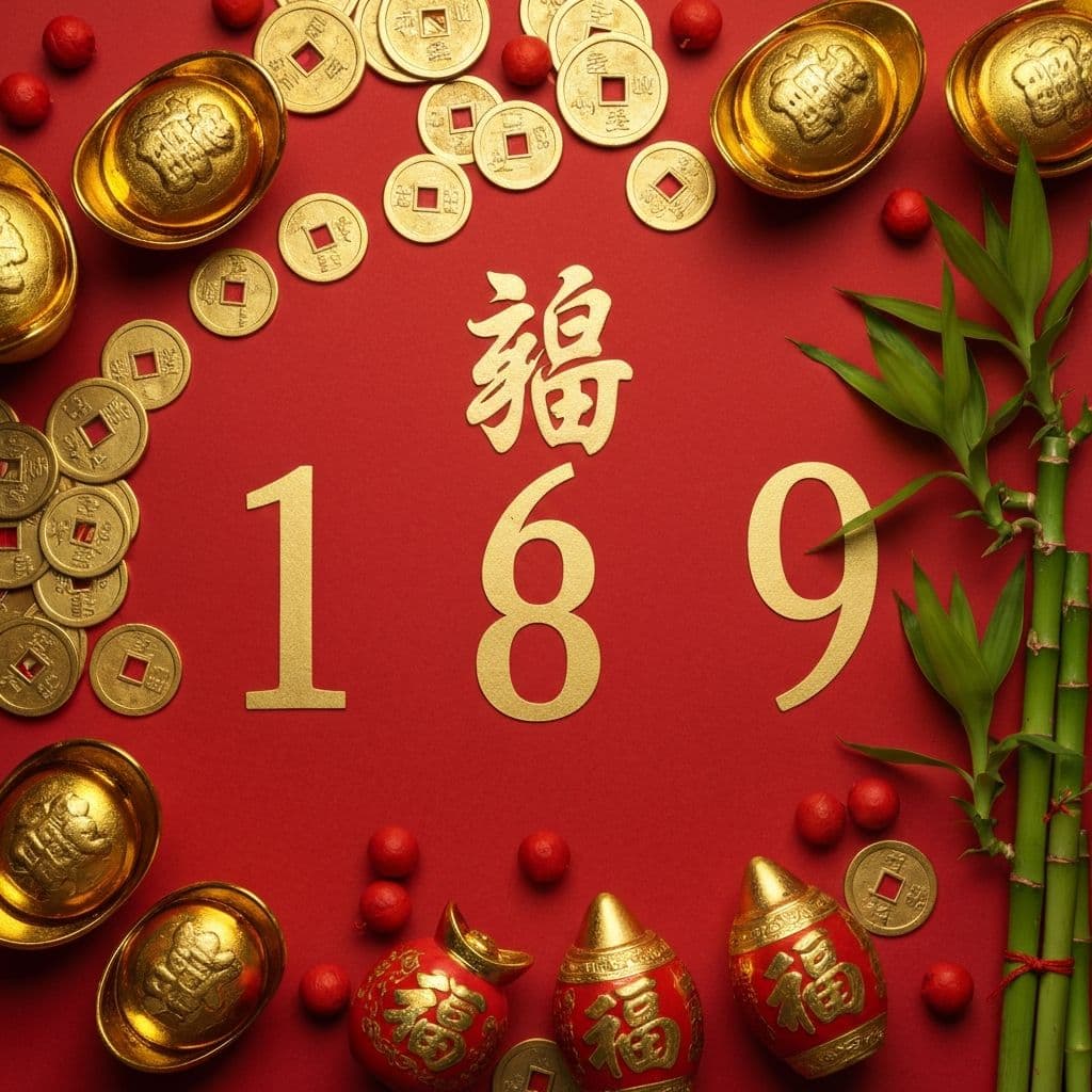 Lucky and unlucky Feng Shui numbers chart with meanings